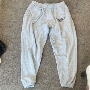 Gallery Dept Light Gray Kids Sweatpants with Logo